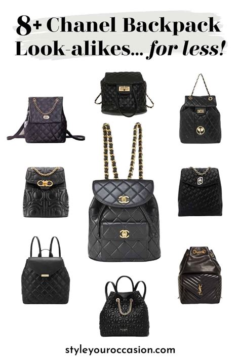 chanel dupe backpack